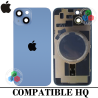 iPhone 14 Plus 2022 A2886 - TAPA DE CRISTAL + MARCO + LENTE DE CAMARA +  MAGNETICO + LOGO - AZUL