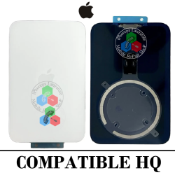 iPhone 17 Pro 5G 2025 A3523 - TAPA DE CRISTAL + SISTEMA MAGNETICO + LOGO - SILVER