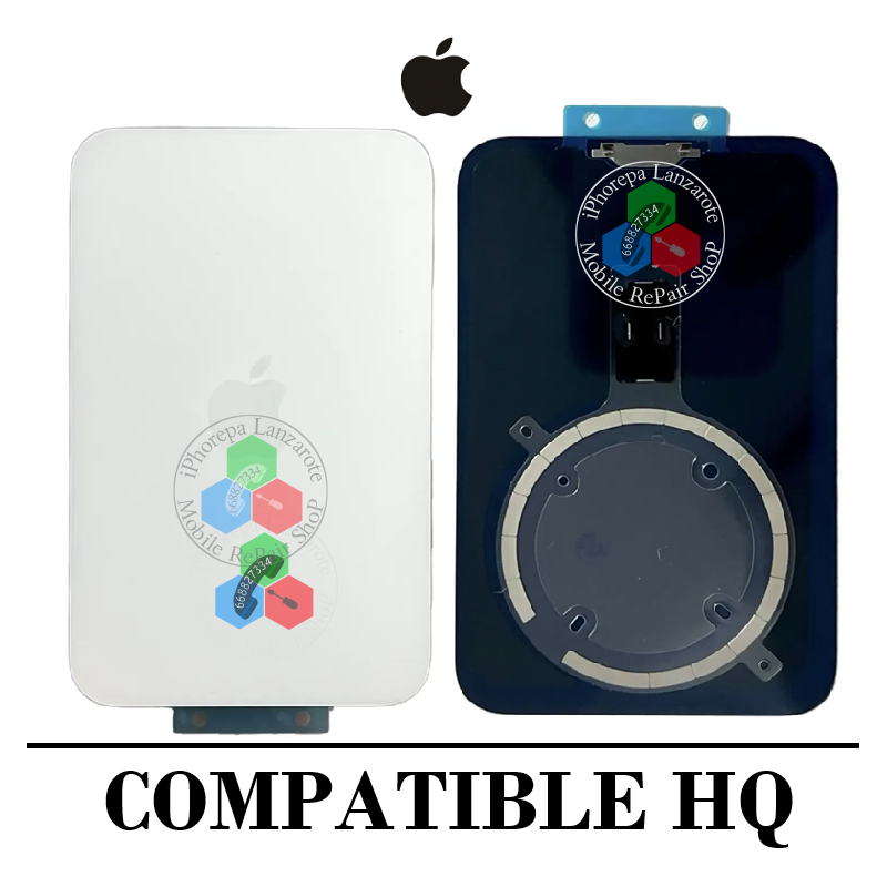 iPhone 17 Pro 5G 2025 A3523 - TAPA DE CRISTAL + SISTEMA MAGNETICO + LOGO - SILVER