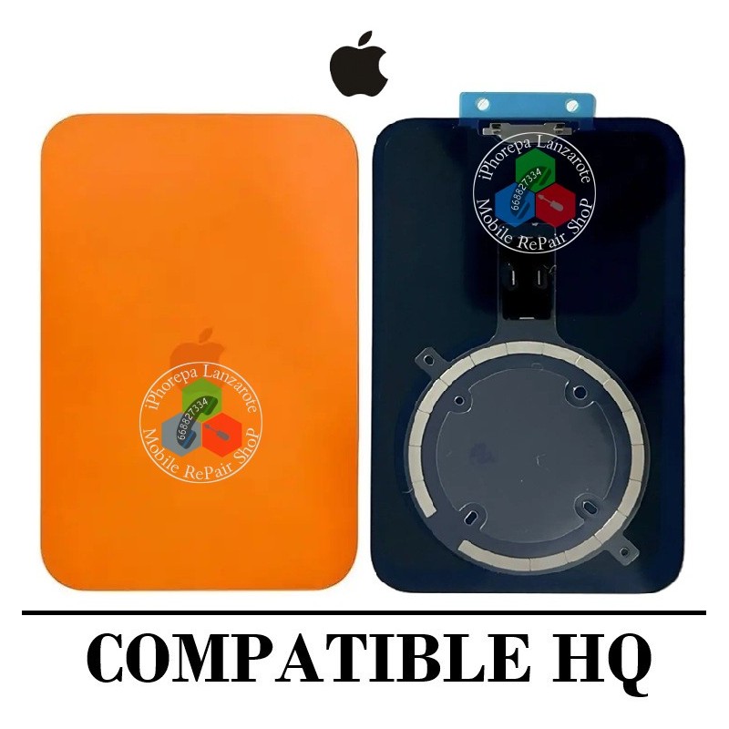iPhone 17 Pro Max 5G 2025 A3526 - TAPA DE CRISTAL + SISTEMA MAGNETICO + LOGO - ORANGE