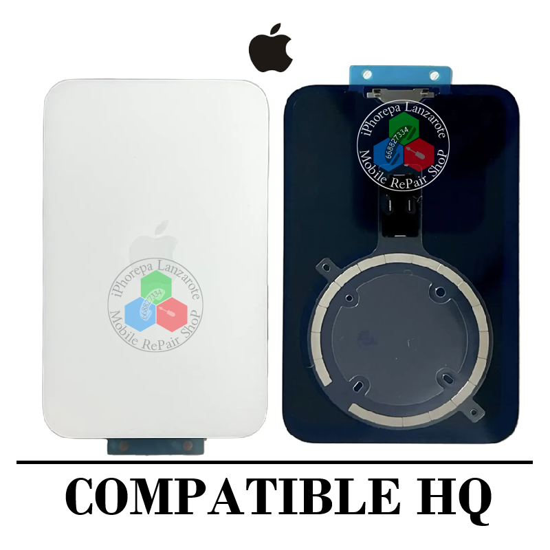 iPhone 17 Pro Max 5G 2025 A3526 - TAPA DE CRISTAL + SISTEMA MAGNETICO + LOGO - SILVER