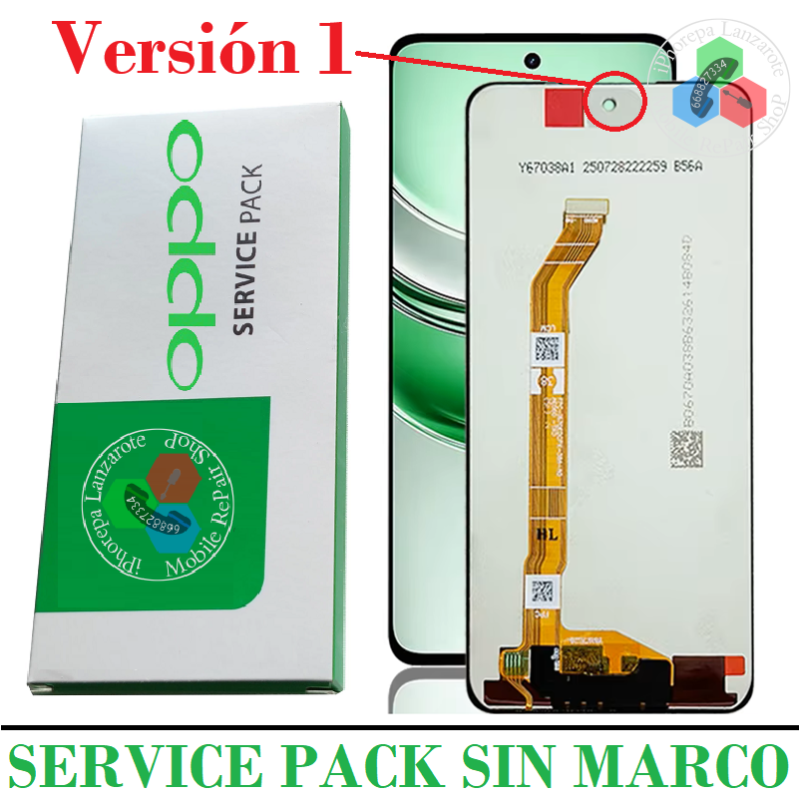 Realme C71 4G ( VERSION 1 ) / Realme C72 - PANTALLA SERVICE PACK SIN MARCO