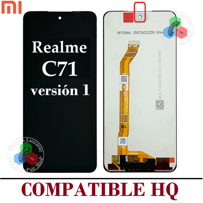 Realme C71 4G ( VERSION 1 ) / Realme C72 - PANTALLA COMPATIBLE HQ SIN MARCO