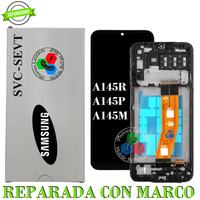 SAMSUNG A14 4G 2023 A145 A145R A145P A145M - PANTALLA ORIGINAL REFURBISHED CON MARCO