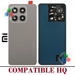 Xiaomi 14T 5G 2024 2406APNFAG - TAPA TRASERA CON LENTE + LOGO - COMPATIBLE HQ BLANCO GRIS