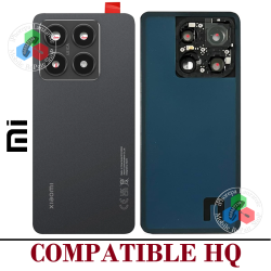 Xiaomi 14T 5G 2024 2406APNFAG - TAPA TRASERA CON LENTE + LOGO - COMPATIBLE HQ NEGRO