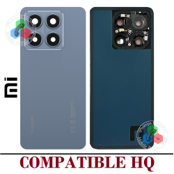 Xiaomi 14T 5G 2024 2406APNFAG - TAPA TRASERA CON LENTE + LOGO - COMPATIBLE HQ AZUL
