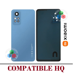 Xiaomi Redmi Note 12 Pro 4G 2023 2209116AG - TAPA DE CRISTAL CON LOGO + LENTE - COMPATIBLE HQ AZUL
