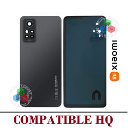Xiaomi Redmi Note 12 Pro 4G 2023 2209116AG - TAPA DE CRISTAL CON LOGO + LENTE - COMPATIBLE HQ NEGRO