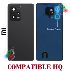 Xiaomi Redmi Note 12 Pro 5G 2022 22101316C / 22101316I - TAPA DE CRISTAL CON LOGO + LENTE - COMPATIBLE HQ NEGRO