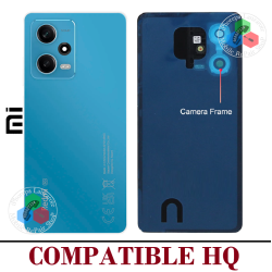 Xiaomi Redmi Note 12 Pro 5G 2022 22101316C / 22101316I - TAPA DE CRISTAL CON LOGO + LENTE - COMPATIBLE HQ AZUL