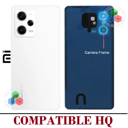 Xiaomi Redmi Note 12 Pro 5G 2022 22101316C / 22101316I - TAPA DE CRISTAL CON LOGO + LENTE - COMPATIBLE HQ BLANCO
