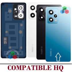 Xiaomi Redmi Note 12 Pro Plus 5G 2022 22101316UCP - TAPA DE CRISTAL CON LOGO + LENTE - COMPATIBLE HQ AZUL