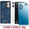 Xiaomi Redmi Note 12 Pro Plus 5G 2022 22101316UCP - TAPA DE CRISTAL CON LOGO + LENTE - COMPATIBLE HQ NEGRO