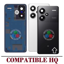 Xiaomi Redmi Note 13 Pro Plus + 5G 2023 23090RA98C - TAPA DE CRISTAL CON LOGO  + LENTE - COMPATIBLE HQ NEGRO