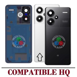 Xiaomi Redmi Note 13 Pro Plus + 5G 2023 23090RA98C - TAPA DE CRISTAL CON LOGO  + LENTE - COMPATIBLE HQ BLANCO