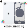 iPhone 16e 5G 2025 A3409 - TAPA DE CRISTAL + MARCO + LENTE DE CAMARA + LOGO - BLANCO