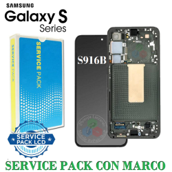 Samsung S23 Plus 5G 2023 S916B S916 - Pantalla Service Pack con marco verde oscuro