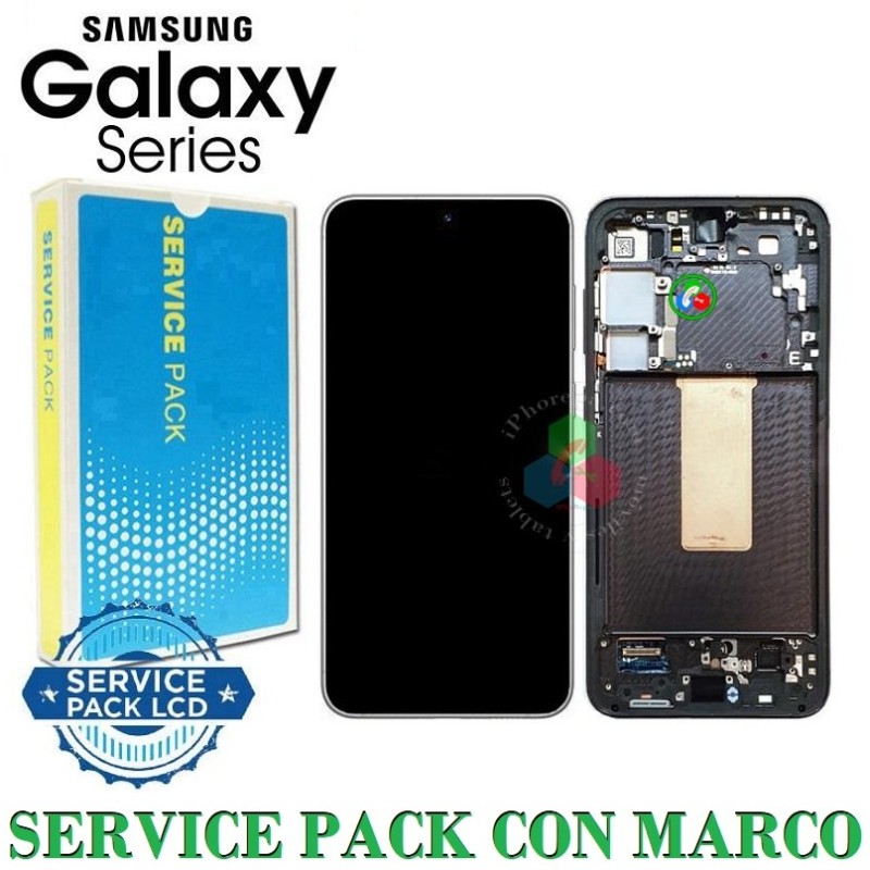 Samsung S23 Plus 5G 2023 S916B s916 - Pantalla Service Pack con marco negro