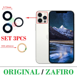 iPhone 12 PRO 2020 A2407 ( set 3pcs ) - lente para camara cristal de zafiro original