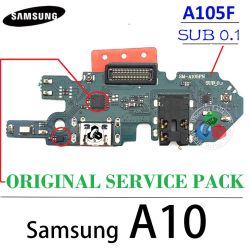 SAMSUNG A10 4G 2019 A105 A105FN - ( VERSION SUB 0.1 ) SUB PLACA DE CARGA ORIGINAL SERVICE PACK