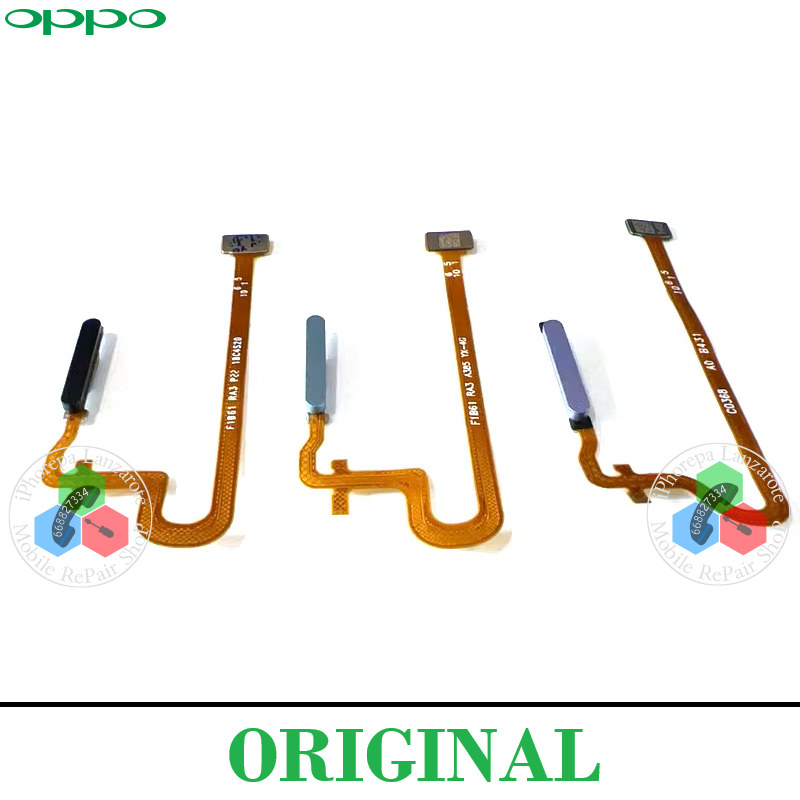 Oppo A3 4G / A3 PRO / A40 / A40m / A60 / A80 - FLEX  SENSOR DE HUELLA ORIGINAL - ELEGIR COLOR