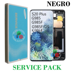 samsung S20 Plus 4G 2020 G985F G985 / S20 Plus 5G 2020 G986B G986 - PANTALLA original SERVICE PACK CON MARCO NEGRO