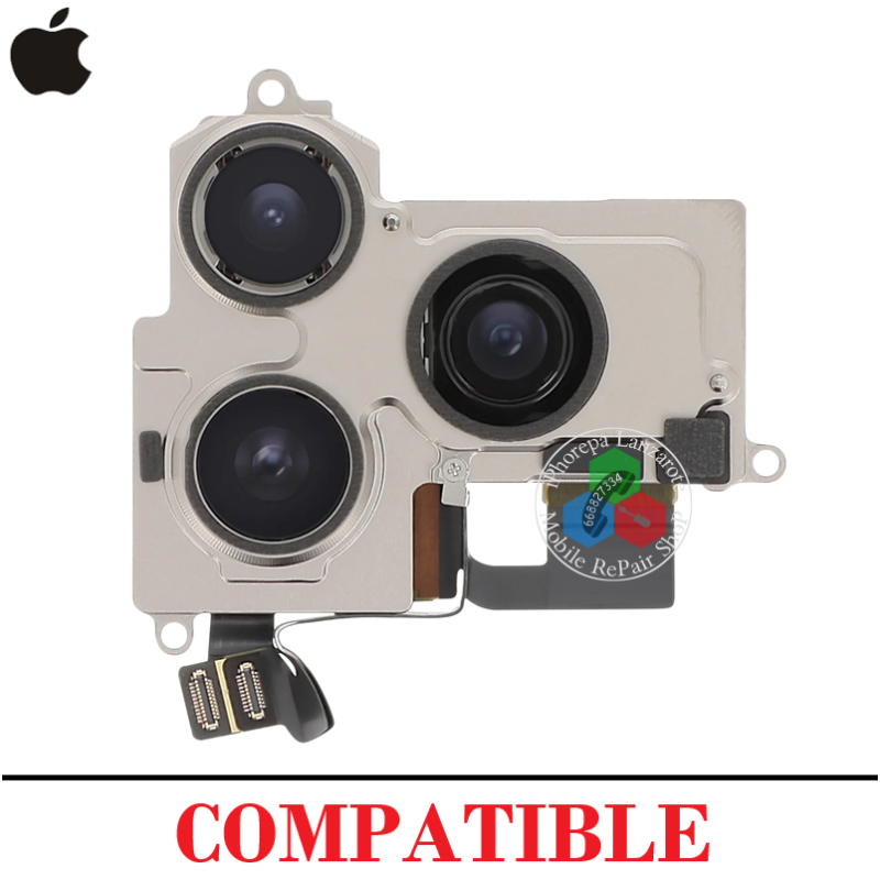 iPhone 17 Pro 5G 2025 A3523 / iPhone 17 Pro Max 5G 2025 A3526 - SET CAMARA PRINCIPAL 48MPX + 48MPX + 48MPX - COMPATIBLE