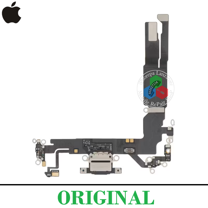 iPhone 17 2025 A3520 - FLEX DE CARGA + MICROFONO ORIGINAL REFURBISHED