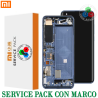 Xiaomi Mi 10 5G 2020 M2001J2G / Xiaomi Mi 10 Pro 5G 2020 M2001J1G ( version C ) - PANTALLA ORIGINAL SERVICE PACK CON MARCO GRIS