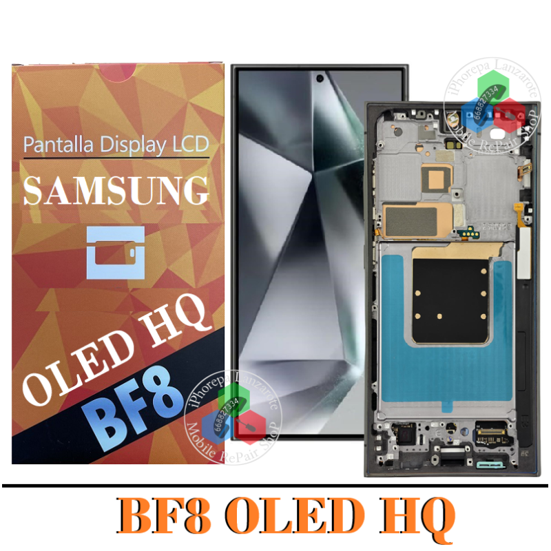 Samsung S24 Ultra 5G 2024 S928B S928 - Pantalla oled hq BF8 con marco negro