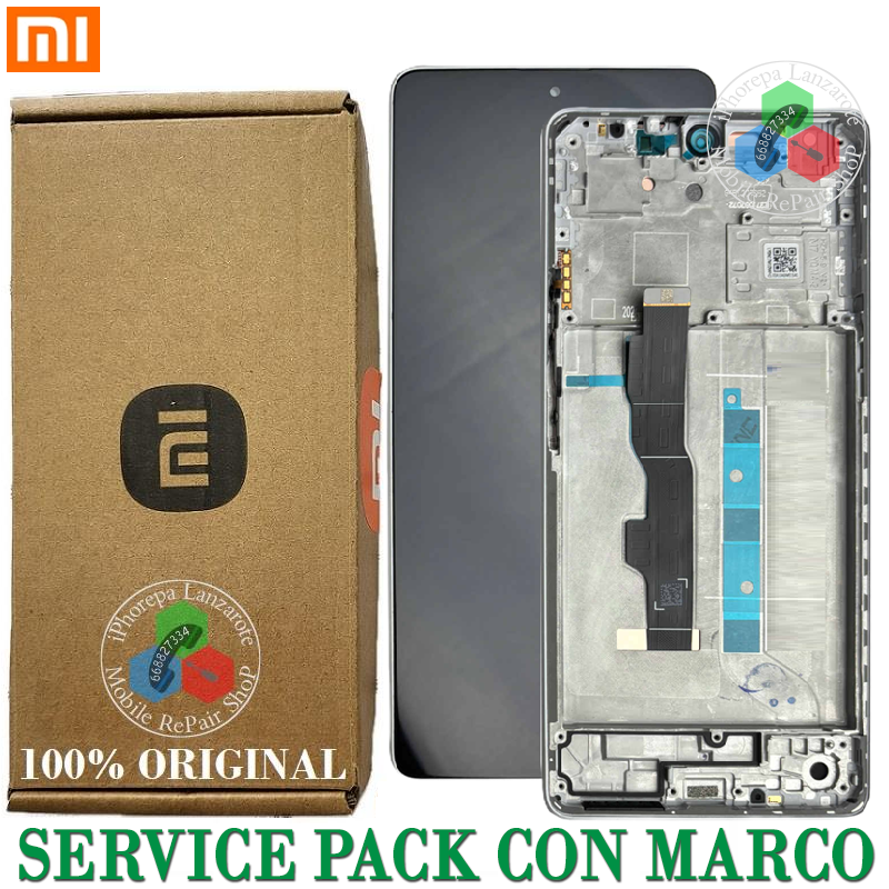 Xiaomi Redmi Note 13 5G 2024 2312DRAABG - PANTALLA SERVICE PACK CON MARCO BLANCO