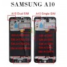 SAMSUNG A10 A105 A105FN - VERSION EUROPA - 2 SIM-PANTALLA SERVICE PACK CON MARCO