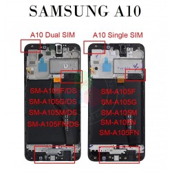 SAMSUNG A10 a105f A105 - VERSION NO EUROPEA - 1 SIM - PANTALLA original refurbished CON MARCO