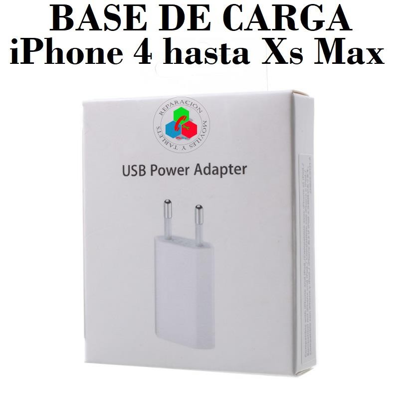 BASE DE CARGA 5W para iPhone 4,5,5S,5C,6,6S,7,8,X,XS,Xs Max