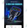 CARGADOR DE COCHE SUPER RÁPIDO 7A 3.0  12-35W
