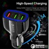 CARGADOR DE COCHE SUPER RÁPIDO 7A 3.0  12-35W