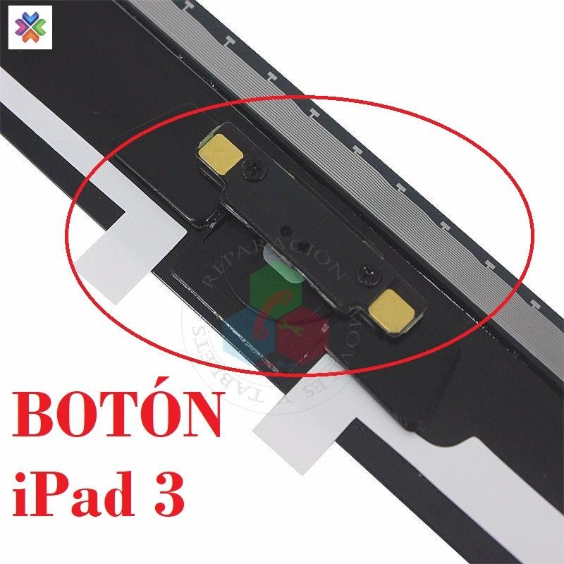 iPad 3 - PANTALLA TACTIL + BOTÓN HOME - NEGRO