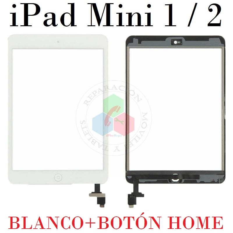 iPad Mini 2012 / Mini 2 2013 A1489 / A1490 / A1491 / A1432 / A1454 / A1455 - PANTALLA TACTIL - BLANCO
