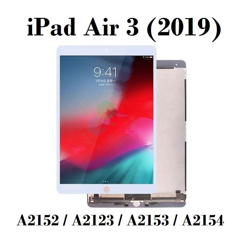 iPad Air 10.5" 2019 ( iPad air 3ªGen) A2152 / A2123 / A2153 - PANTALLA compatible hq BLANCO