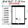 iPad 7ª Gen 2019 - iPad 8ª Gen 2020 / iPad 9ª Gen 2021 - PANTALLA Tactil compatible negro SIN HOME