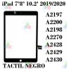 iPad 7ª Gen 2019 - iPad 8ª Gen 2020 / iPad 9ª Gen 2021 - PANTALLA Tactil compatible negro SIN HOME