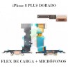 iPhone 8 PLUS-FLEX DE CARGA+MICRÓFONOS-DORADO