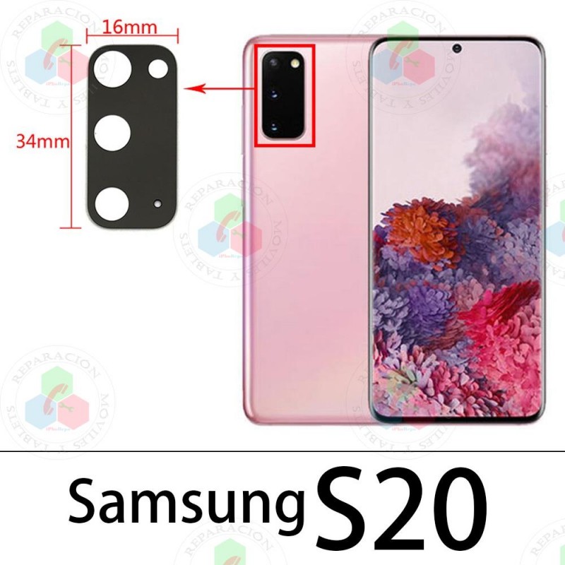 Samsung S20 4G 2020 G980F / S20 5G 2020 G981B - CRISTAL lente DE CÁMARA