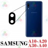 SAMSUNG A10 A105 - A20 A205 a20e a202 - A30 A305 - A40 A405 - CRISTAL LENTE DE CÁMARA