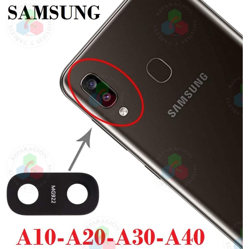 SAMSUNG A10 A105 - A20 A205 a20e a202 - A30 A305 - A40 A405 - CRISTAL LENTE DE CÁMARA