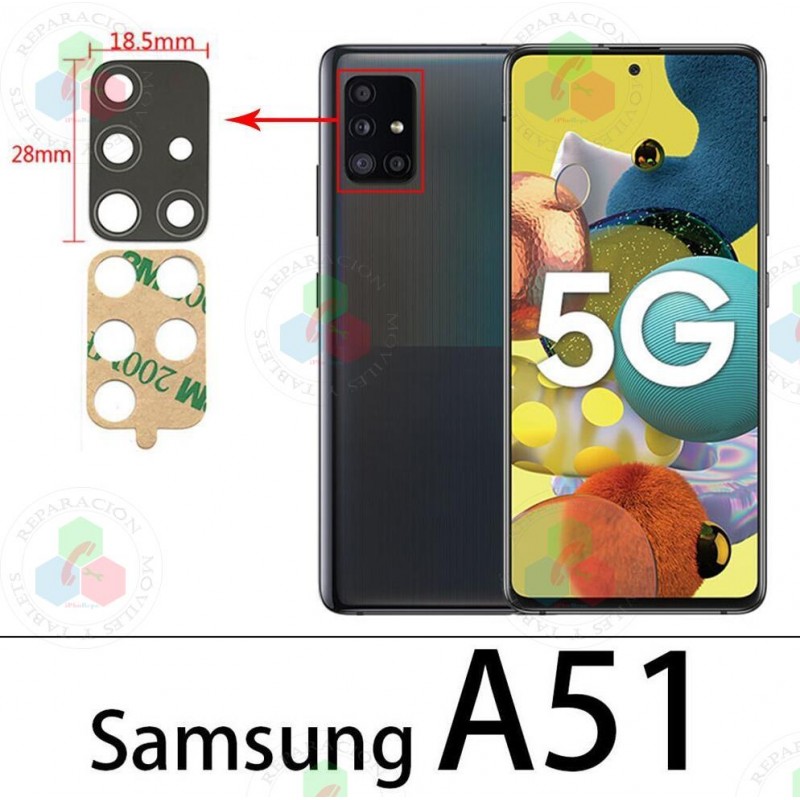 SAMSUNG A51 4G A515F / A51 5G A516B - CRISTAL LENTE DE CÁMARA
