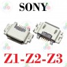 Sony Z C6602-C6603 L36h, L36i , LT25i Xperia V, LT26W Xperia acro S, ST25i Xperia U-PUERTO DE CARGA