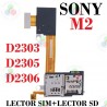 Sony M2/M2 Aqua-Flex Lector SIM+SD  D2403 D2406