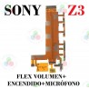 SONY Z3-ENCENDIDO+Volumen+Microfono D6603, D6643, D6653